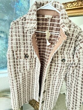 Plaid Jacket Coat Hem & Thread NWT